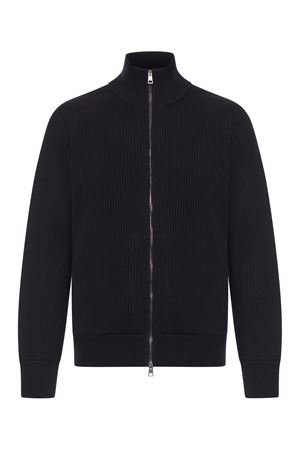 Maglia a coste in lana nero ROBERTO COLLINA | 253M02108M0209